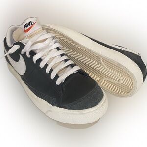 Black leather Nike blazers